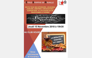 SOIREE SPONSORS :  Beaujolais Nouveau 