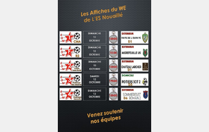 LES AFFICHES DU WE DE L'ESN