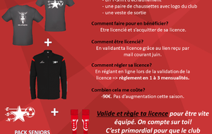 Pack seniors saison 2020/2021