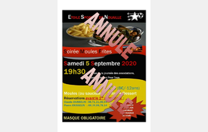 ANNULATION MOULES FRITES DU 05/09