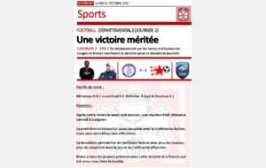 LA GAZETTE DES COACHS DU 04/10