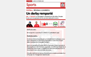 LA GAZETTE DES COACHS DU 18/10