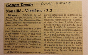 Demi-Finale - Coupe Tassin 1997