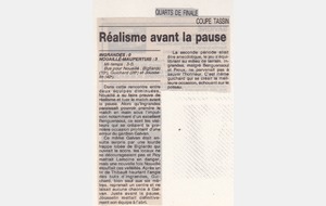 Quart de Finale - Coupe Tassin 1997