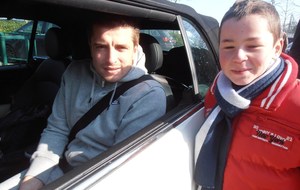 Cédric Carrasso (FC Girondins de Bordeaux) avec Maxence Lemoine (U13) le 22/02/2013 