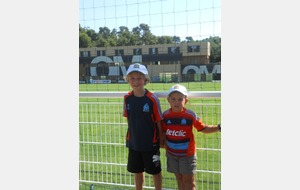 La Commanderie - Centre d'Entrainement de l'Olympique de Marseille 
avec Louis Salvat (U9) et Jules Salvat (U11) le 15/08/2012