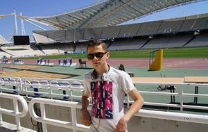 Corentin Le Moal (U16) au Stade Olympique d'Athenes le 15/07/2013