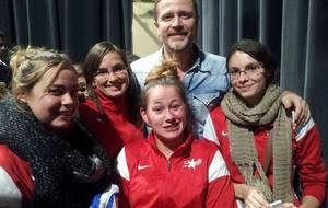 Emmanuel PETIT (Champion du Monde 1998) le 12/12/2014 avec les Féminines 