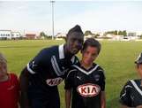 Hadi Sacko (FC Girondins de bordeaux) avec Maxence Lemoine (U13) le 22/07/2012