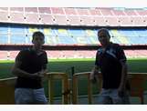 Francis Vallet (Dirigeant) et son fils au Camp Nou (FC Barcelone) le 22/08/2013