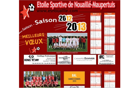 Le Calendrier 2013 de l'ESN bientôt chez vous