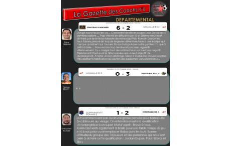 GAZETTE DEPARTEMENTALE DES COACHS  n°6