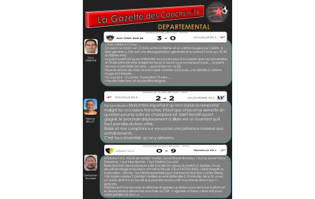GAZETTE DEPARTEMENTALE DES COACHS N°16