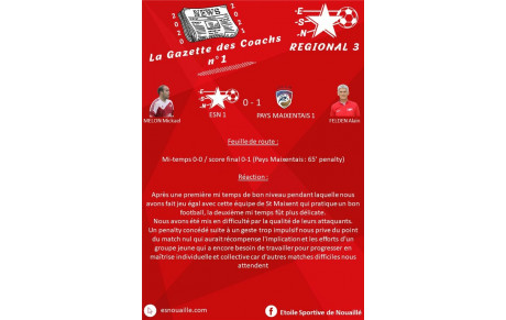 📣⚽️ LA GAZETTE DES COACHS RÉGIONALE #1 ⚽️📣